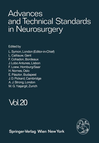Produktbild: Advances and Technical Standards in Neurosurgery