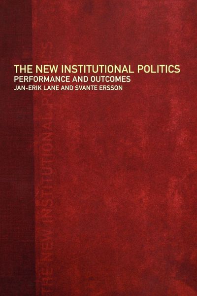 Produktbild: The New Institutional Politics