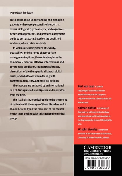 Produktbild: Severe Personality Disorders
