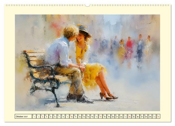 Produktbild: Urbanes Leben. Buntes Sommertreiben in der Stadt (hochwertiger Premium Wandkalender 2027 DIN A2 quer), Kunstdruck in Hochglanz