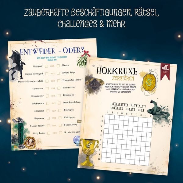 Produktbild: Mein inoffizielles Harry-Potter-Zauberbuch f&uuml;r magische Schulpausen. Zauberhafte Besch&auml;ftigungen, R&auml;tsel, Challenges und mehr.