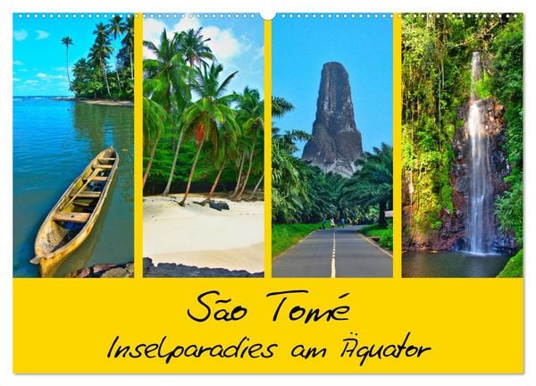 Produktbild: S&atilde;o Tom&eacute; - Inselparadies am &Auml;quator (Wandkalender 2026 DIN A2 quer), CALVENDO Monatskalender