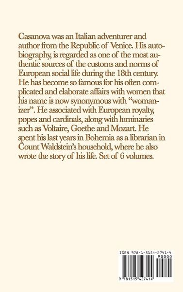 Produktbild: The Memoirs of Jacques Casanova de Seingalt Vol. 5 in London and Moscow