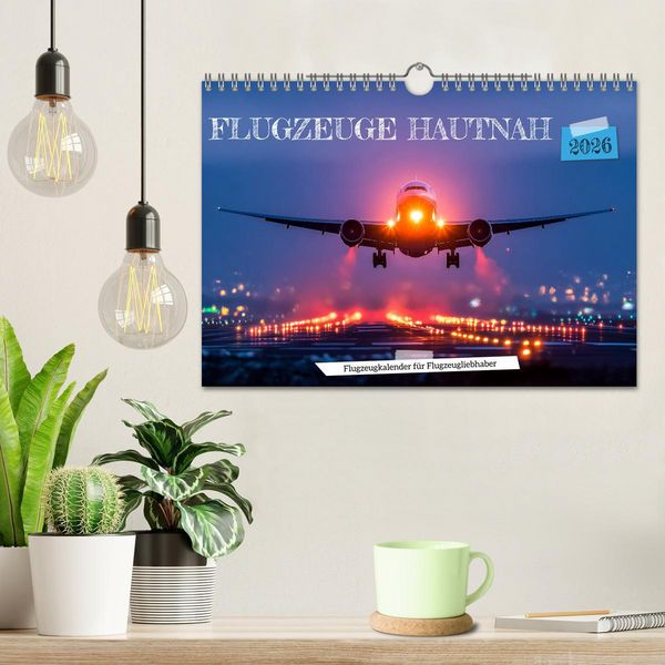 Produktbild: Flugzeuge hautnah - Flugzeugkalender f&uuml;r Flugzeugliebhaber (Wandkalender 2026 DIN A4 quer), CALVENDO Monatskalender