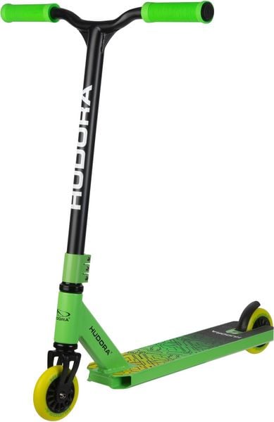 Produktbild: HUDORA 14057 - Stunt Scooter Kids gr&uuml;n, Cityroller f&uuml;r Kinder von ca. 6-10 Jahren