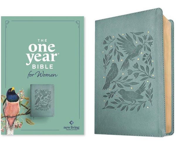 Produktbild: NLT the One Year Bible for Women (Leatherlike, Birdsong Teal)