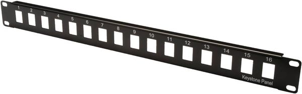 'Digitus DN-91400 16 Port Netzwerk-Patchpanel 483mm (19') Unbestückt 1 HE Unbestückt'