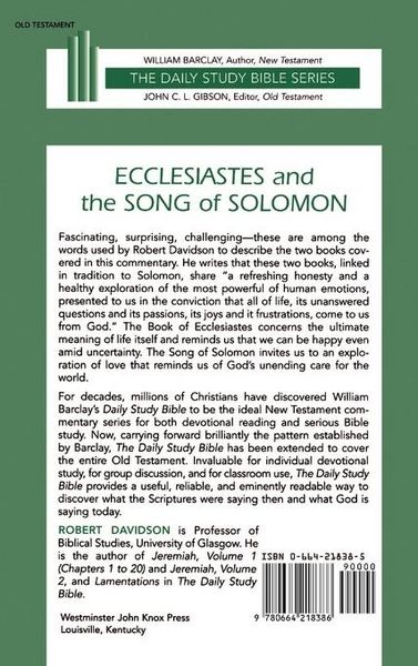 Produktbild: Ecclesiastes and the Song of Solomon
