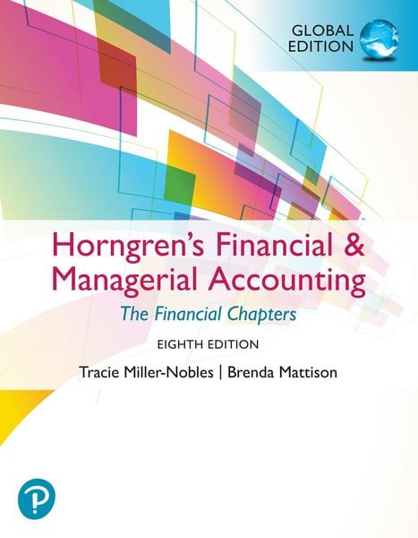 Produktbild: Horngren's Financial & Managerial Accounting, The Financial Chapters, Global Edition