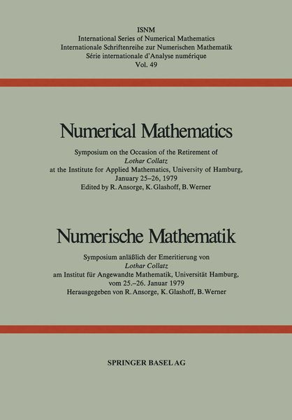 Produktbild: Numerical Mathematics / Numerische Mathematik