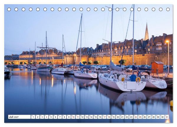 Produktbild: Hausbooturlaub Frankreich - Bretagne (Tischkalender 2027 DIN A5 quer), CALVENDO Monatskalender