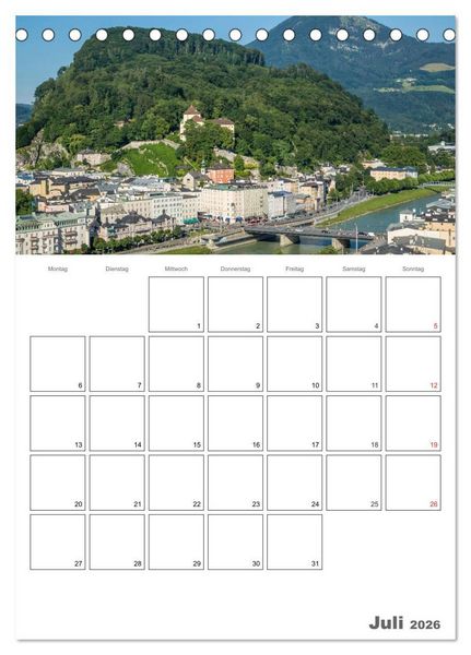 Produktbild: Bezauberndes SALZBURG / Terminplaner (Tischkalender 2026 DIN A5 hoch), CALVENDO Monatskalender