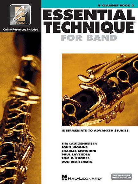 Produktbild: Essential Technique for Band with Eei - Intermediate to Advanced Studies: BB Clarinet (Book/Online Media)