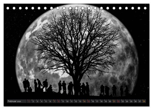 Produktbild: Sonne und Mond - faszinierend und anziehend (Tischkalender 2026 DIN A5 quer), CALVENDO Monatskalender