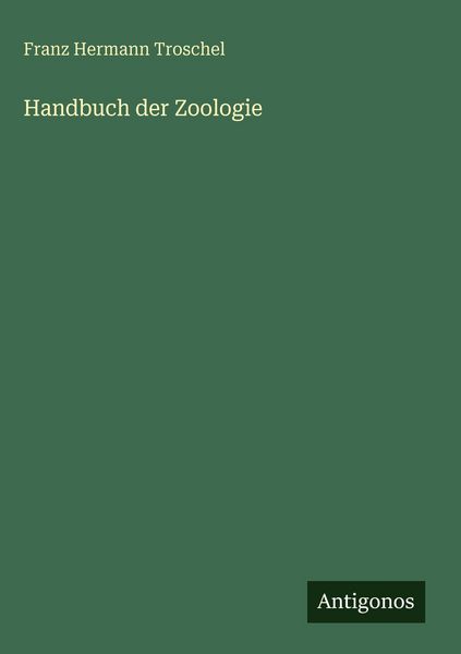 Produktbild: Handbuch der Zoologie