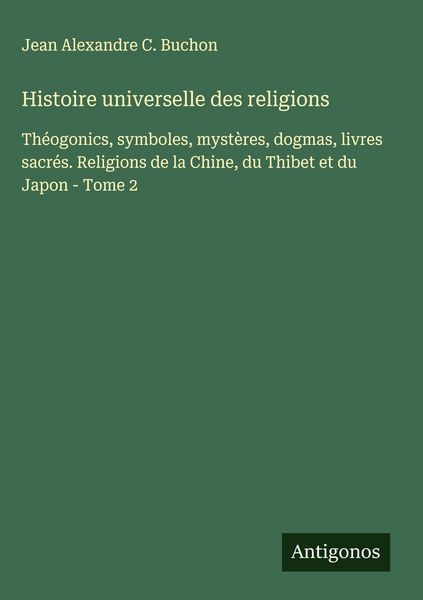 Produktbild: Histoire universelle des religions