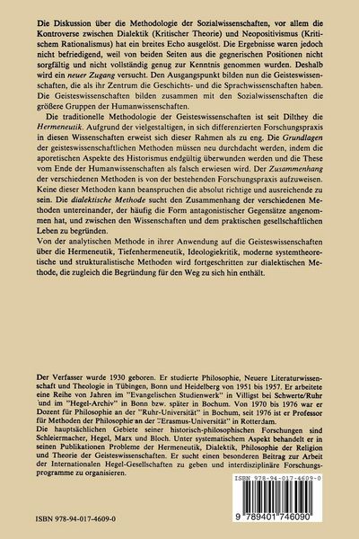 Produktbild: Philosophie der Geisteswissenschaften als Kritik Ihrer Methoden