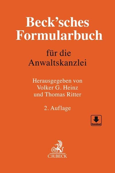 Produktbild: Beck'sches Formularbuch f&uuml;r die Anwaltskanzlei
