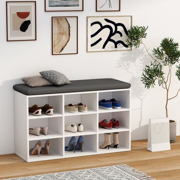 Produktbild: Holz Regal Schuhschrank Schuhregal Hinsol XS