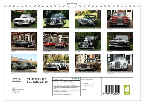Produktbild: Mercedes Benz - Edle Sch&auml;tzchen (Wandkalender 2026 DIN A4 quer), CALVENDO Monatskalender