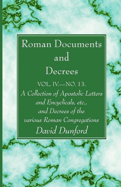 Produktbild: Roman Documents and Decrees, Volume IV - No. 13