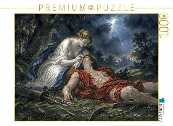 CALVENDO Puzzle Aphrodite und Adonis | 1000 Teile Lege-Größe 64 × 48 cm Foto-Puzzle für glückliche Stunden
