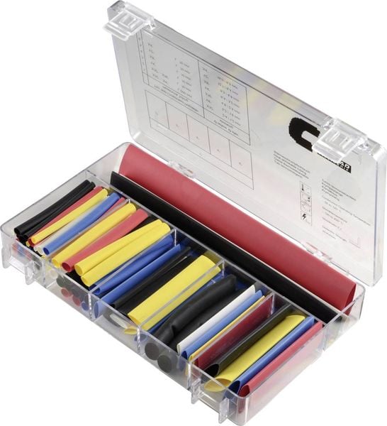 Produktbild: DSG Canusa 8011005990 Schrumpfschlauchsortiment Schrumpfrate:2:1 64 Teile