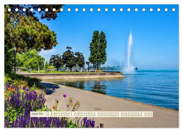 Produktbild: Rund um den Bodensee (Tischkalender 2026 DIN A5 quer), CALVENDO Monatskalender