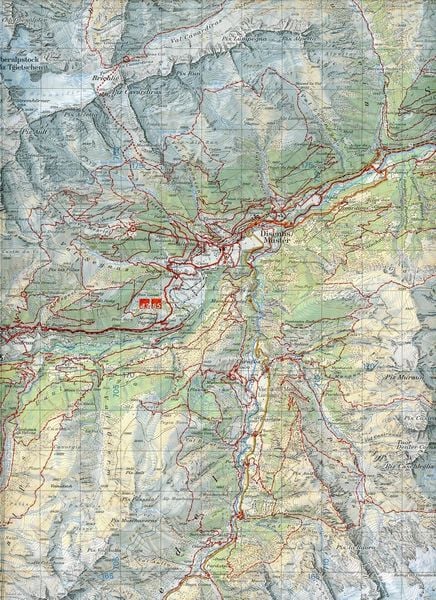 Swisstopo 1 : 50 000 Disentis Mustér