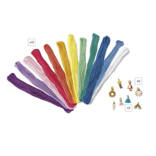 Produktbild: Farbenfrohe Regenbogen-Wickelarmb&auml;nder &ndash; Bastel-Set f&uuml;r kreative Kinder (30 Schmuckst&uuml;cke)