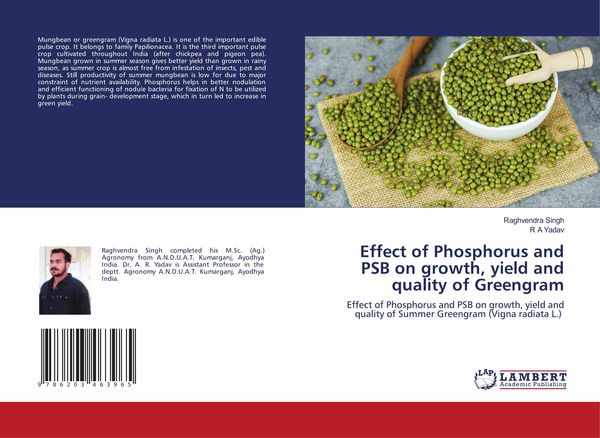 Produktbild: Effect of Phosphorus and PSB on growth, yield and quality of Greengram