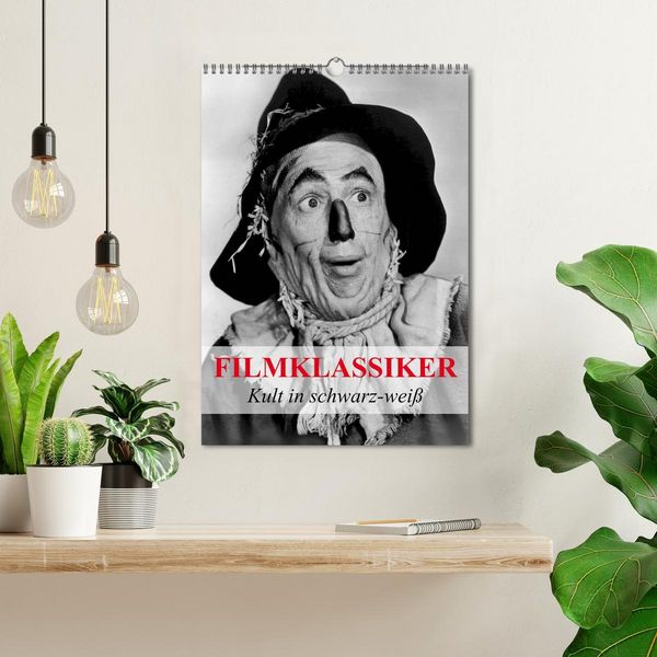 Produktbild: Filmklassiker - Kult in schwarz-wei&szlig; (Wandkalender 2026 DIN A3 hoch), CALVENDO Monatskalender