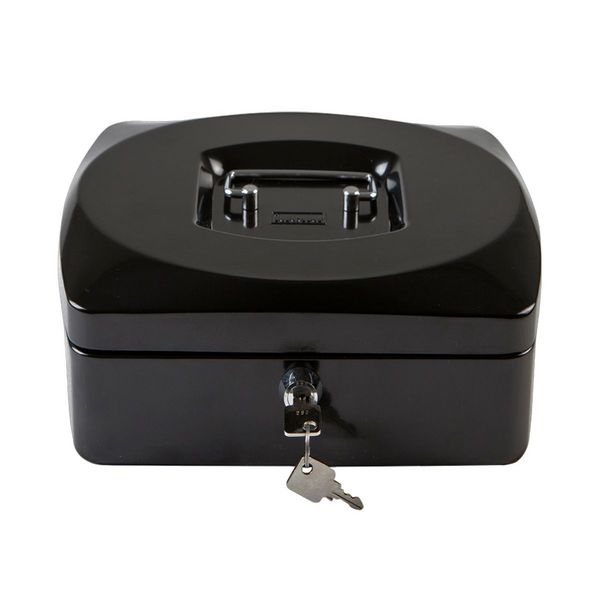 Produktbild: Idena Geldkassette Gr&ouml;&szlig;e 6 aus Metall 8 F&auml;cher schwarz 15,5x12x9cm