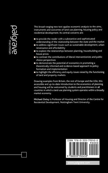 Produktbild: Economics, Planning and Housing