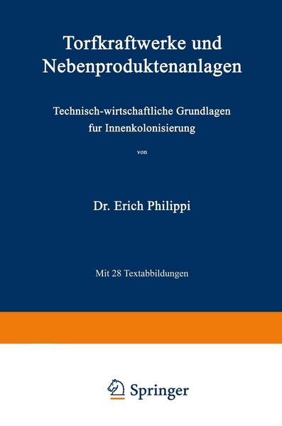 Produktbild: Torfkraftwerke und Nebenproduktenanlagen