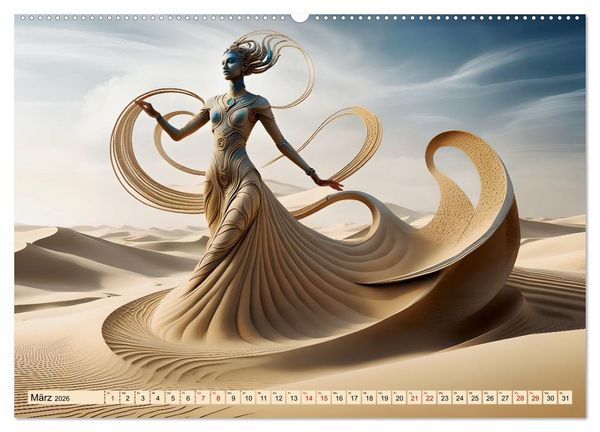 Produktbild: Sandige Visionen (hochwertiger Premium Wandkalender 2026 DIN A2 quer), Kunstdruck in Hochglanz