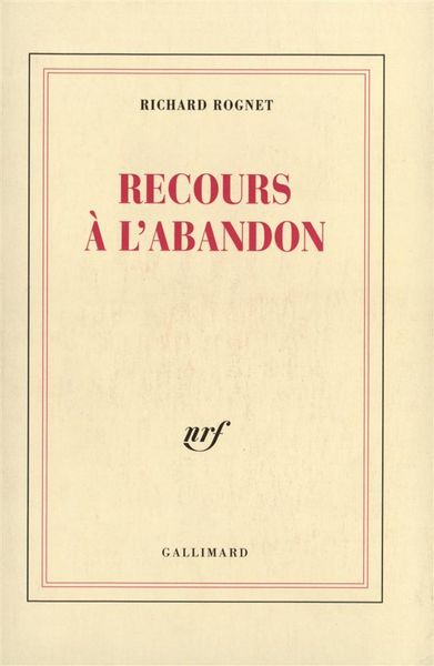 Produktbild: Recours a l'abandon