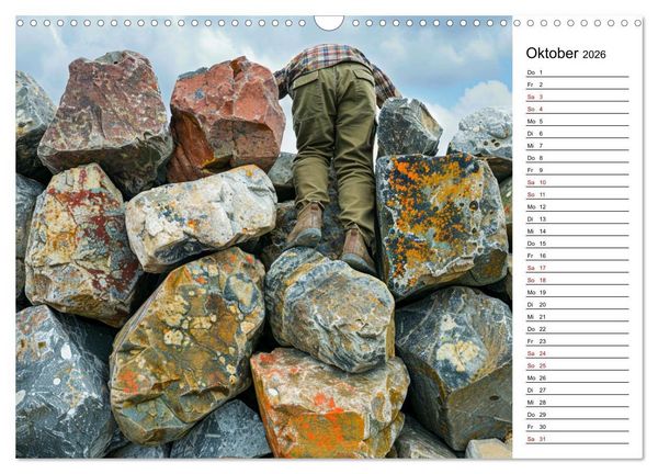 Produktbild: Der Geocaching Found it Kalender (Wandkalender 2026 DIN A3 quer), CALVENDO Monatskalender