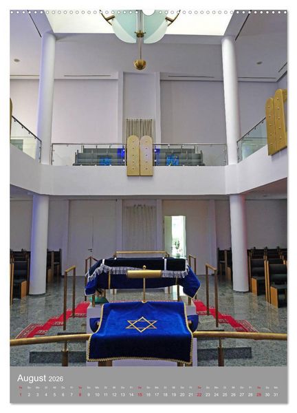 Produktbild: Bejt Knesset. Haus der Versammlung. Die Synagoge in Darmstadt (Wandkalender 2026 DIN A2 hoch), CALVENDO Monatskalender