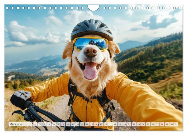 Produktbild: HUNDE-SELFIES Tierischer Outdoorspa&szlig; (Wandkalender 2026 DIN A4 quer), CALVENDO Monatskalender