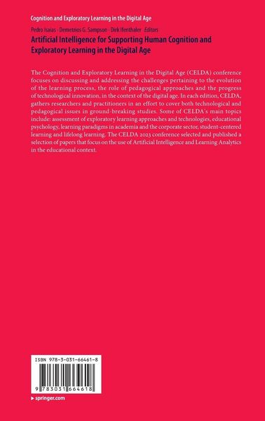 Produktbild: Artificial Intelligence for Supporting Human Cognition and Exploratory Learning in the Digital Age