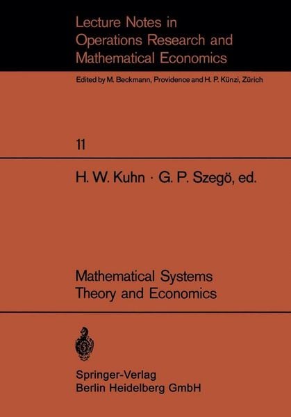 Produktbild: Mathematical Systems Theory and Economics I/II