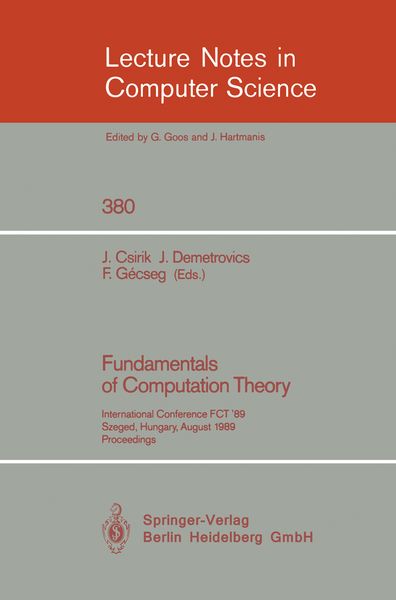 Produktbild: Fundamentals of Computation Theory