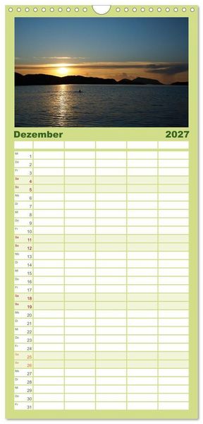 Produktbild: Familienplaner 2027 - Skellig Coast - Irlands sch&ouml;nste K&uuml;ste mit 5 Spalten (Wandkalender, 21 x 45 cm) CALVENDO