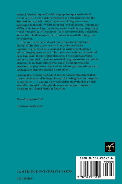 Produktbild: A Functional Approach to Child Language