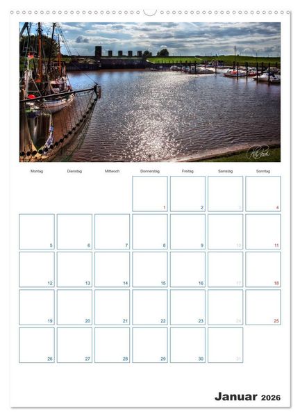 Produktbild: Friesland - Nordseebad Dangast (Wandkalender 2026 DIN A2 hoch), CALVENDO Monatskalender