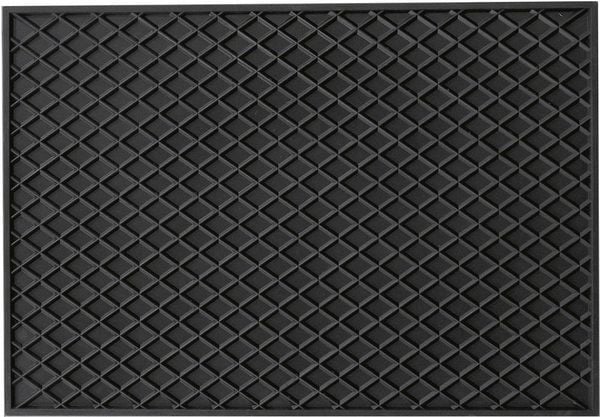 HP Autozubehör 16537 Fußmatte (universell)  Gummi (Natur) (L x B x H) 530 x 370 x 10 mm Schwarz