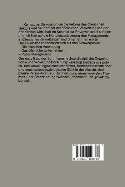 Produktbild: &Ouml;ffentliches und privates Management