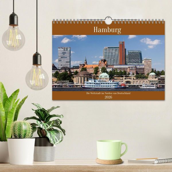 Produktbild: Hamburg, die Weltstadt im Norden von Deutschland (Wandkalender 2026 DIN A4 quer), CALVENDO Monatskalender