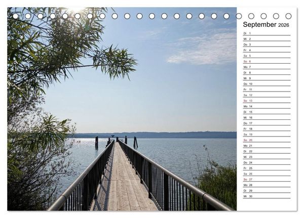 Produktbild: Seest&auml;rke - Der Ammersee (Tischkalender 2026 DIN A5 quer), CALVENDO Monatskalender